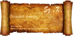 Szajkó Kevin névjegykártya